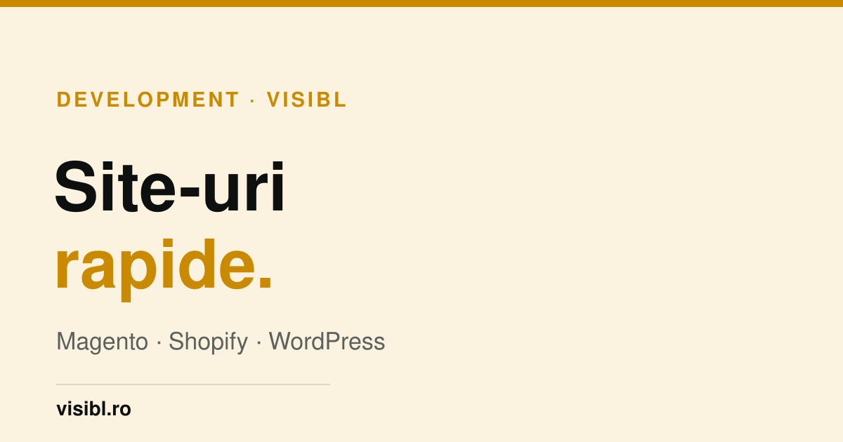 Magento, Shopify sau WooCommerce - comparație, Visibl